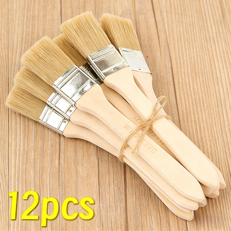 Furniture Hardware Parts - 1-24 Buah Set Kuas Cat Profesional