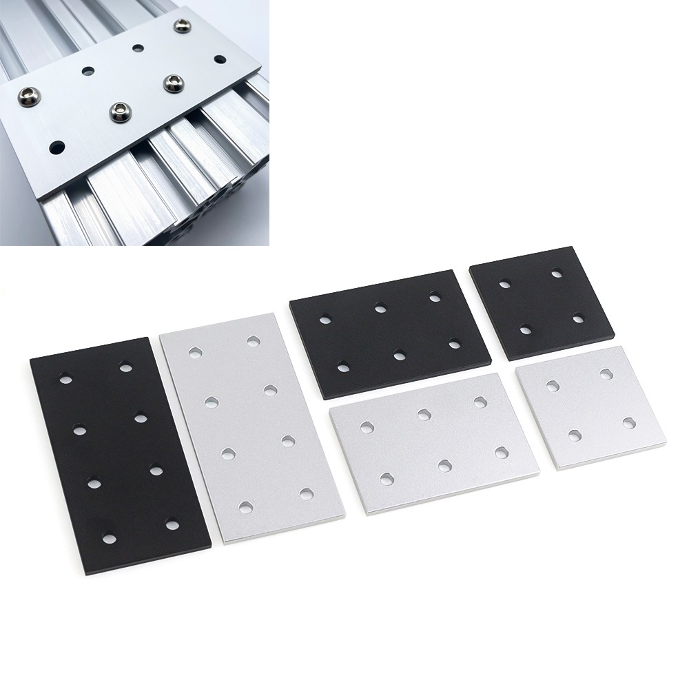 Corner Bracket Angle - 4 Buah Konektor Pelat Penghubung Profil