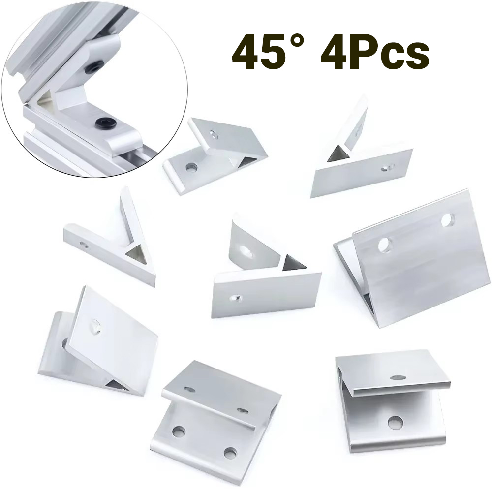 Corner Bracket Angle - 4 Buah Braket Sudut Sudut 45
