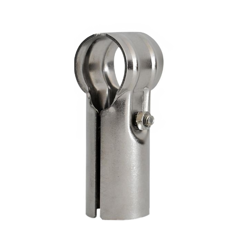 Furniture Hardware Display - 2 Buah Konektor Pipa Bulat Baja