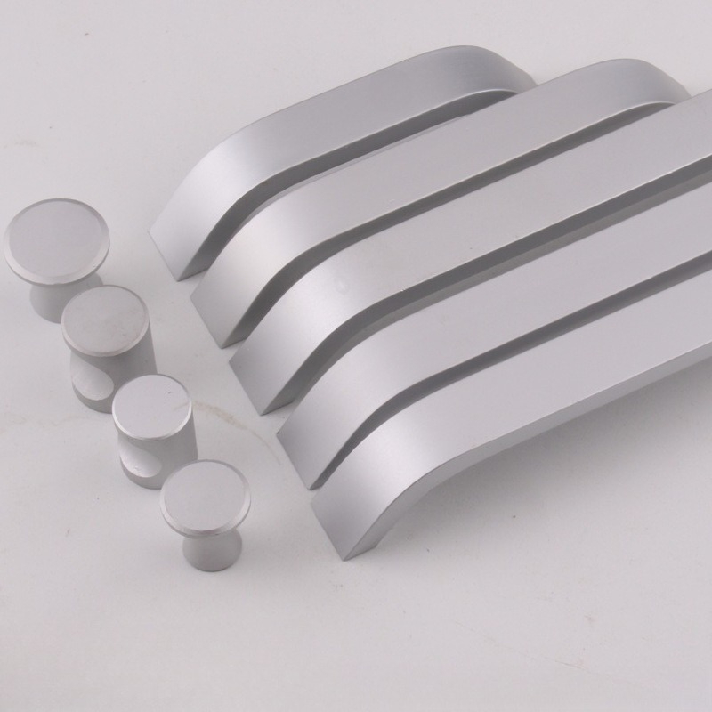 Furniture And Kitchen Hardware Fitting - Gagang Furnitur Paduan Aluminium Gagang Perak