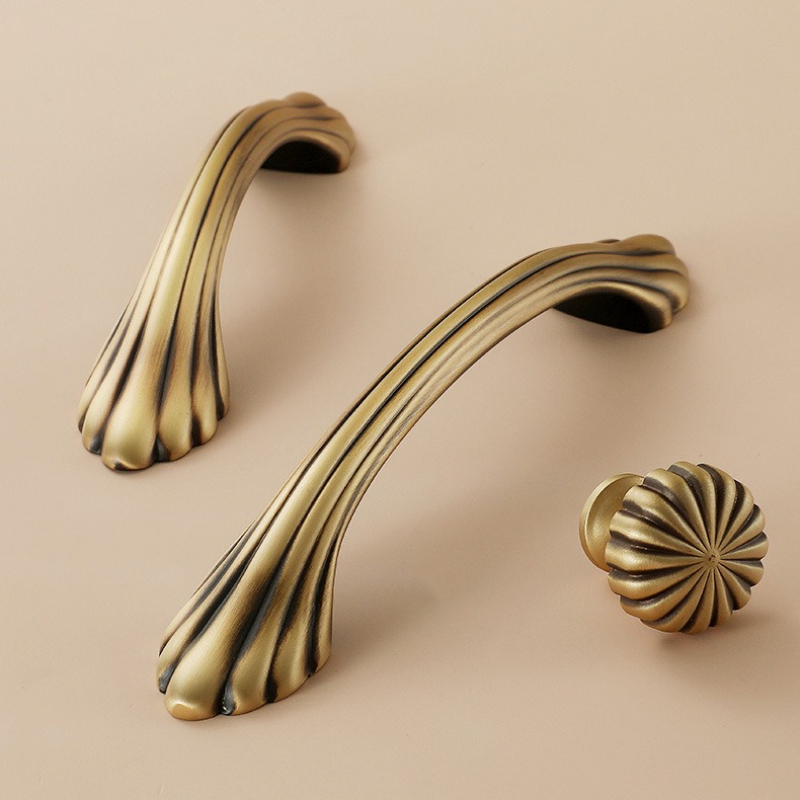 Furniture And Kitchen Hardware Fitting - Kenop Furnitur Kuningan Vintage Nordik, Kenop