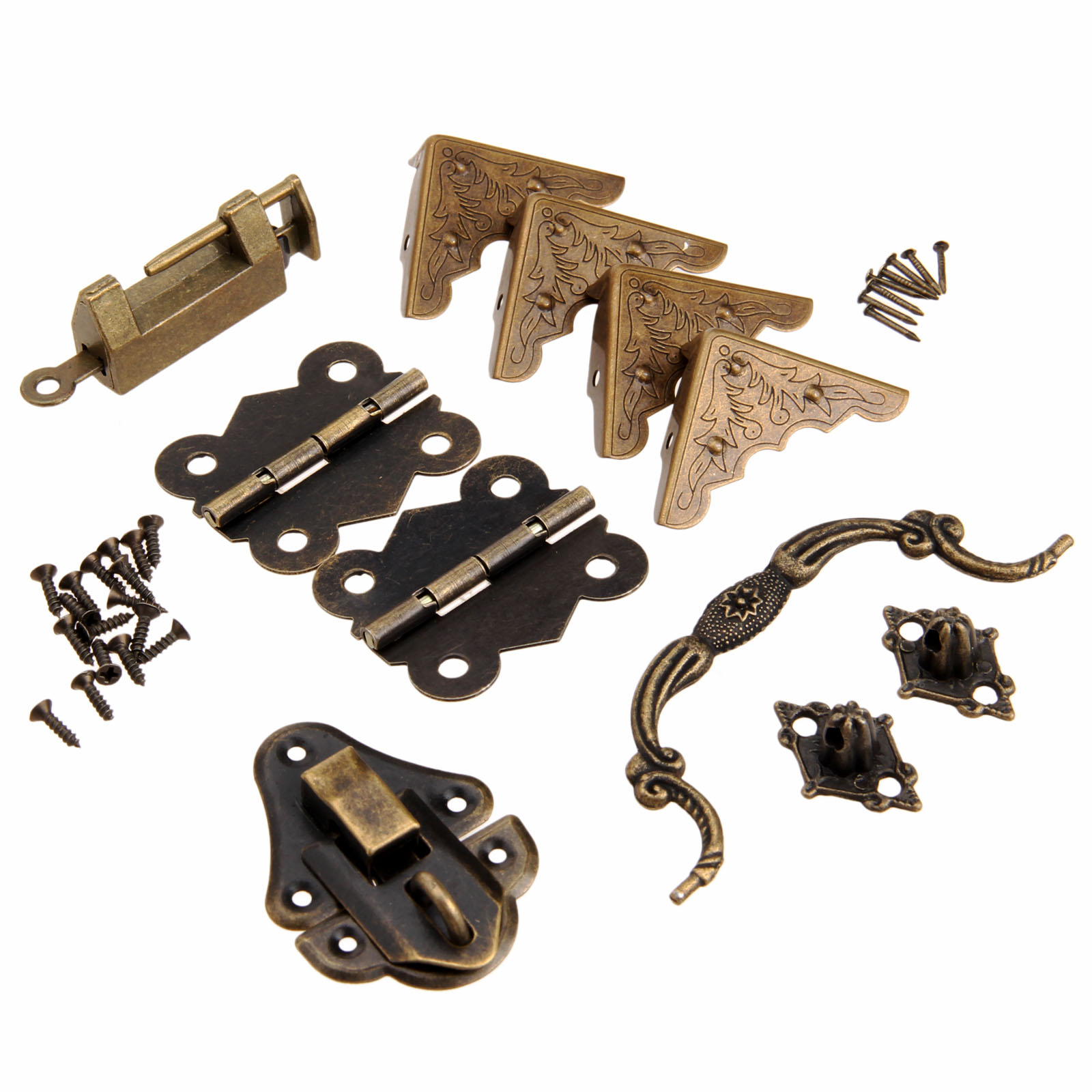 Furniture Hardware Antique - 9 Buah/Set Perlengkapan Mebel Kuningan Cina