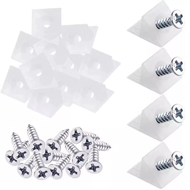 Corner Bracket Angle - 20/40/60/80/100 Buah Wedges Laci dengan Sekrup