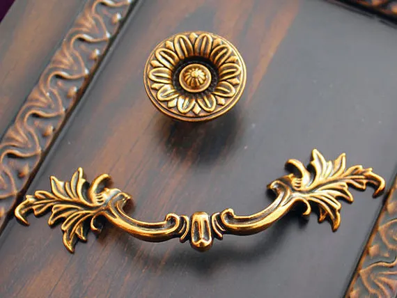 Pegangan Tarik Laci Antik Cinc - Furniture Hardware Drop Pulls ulasan dan harga