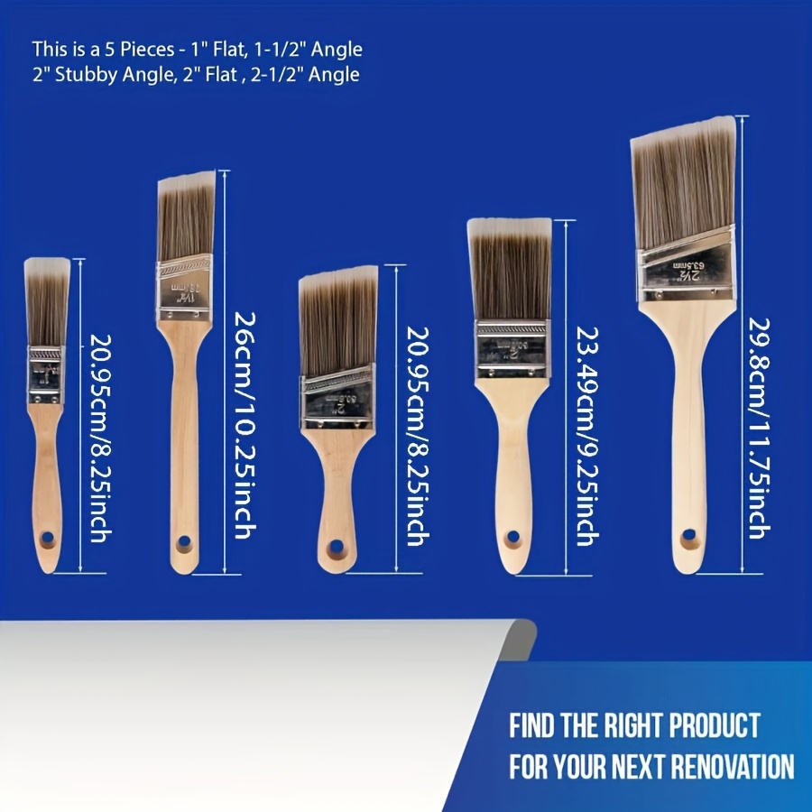 5 Buah Kuas Cat Kualitas Tingg - Furniture Hardware Parts ulasan dan harga