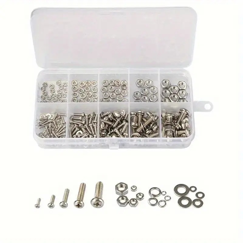 320PCS Set Mur & Baut Hex M2-M - Furniture Home Hardware ulasan dan harga