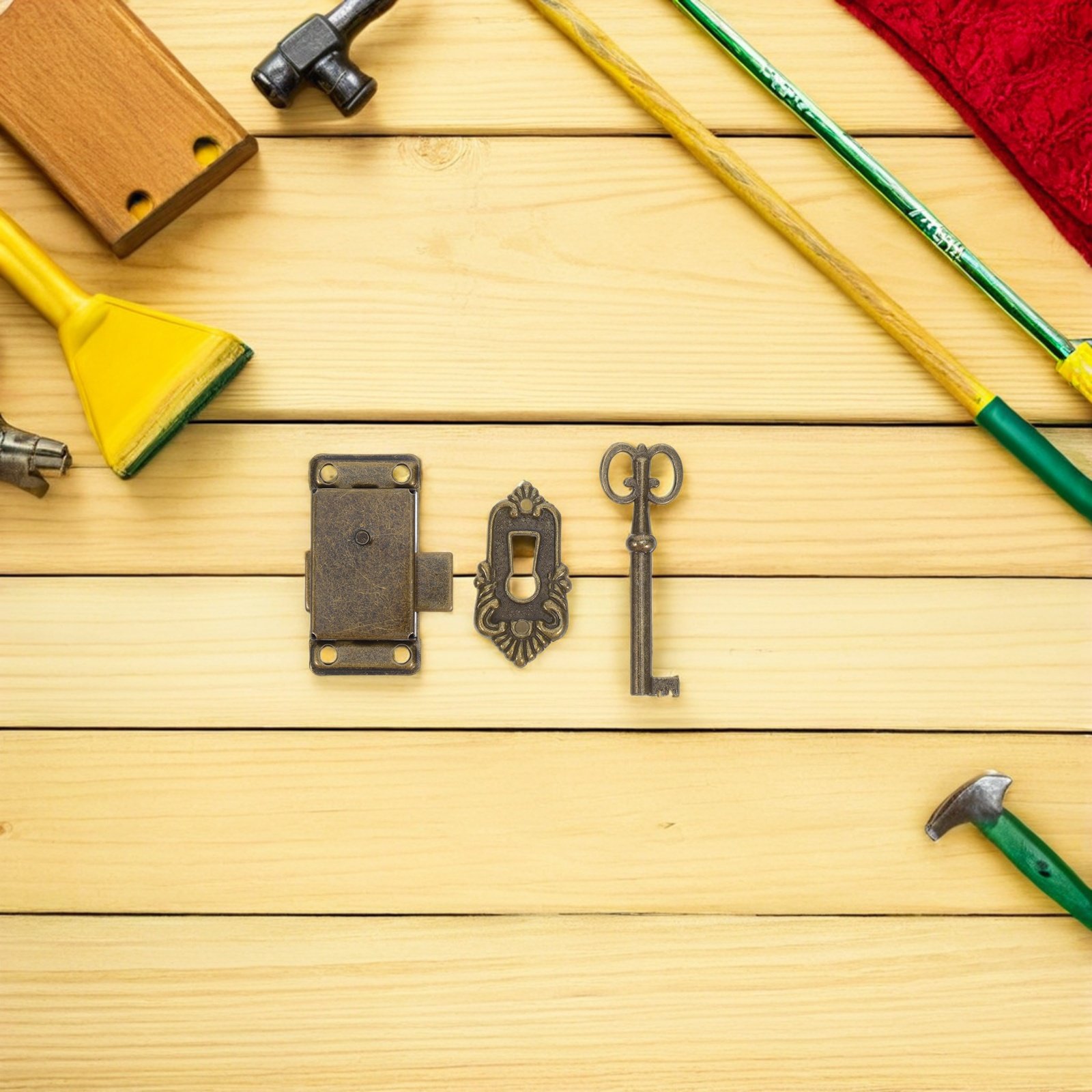 4 Set Kunci Kabinet Retro, Kun - Vintage Furniture Hardware Replacement ulasan dan harga