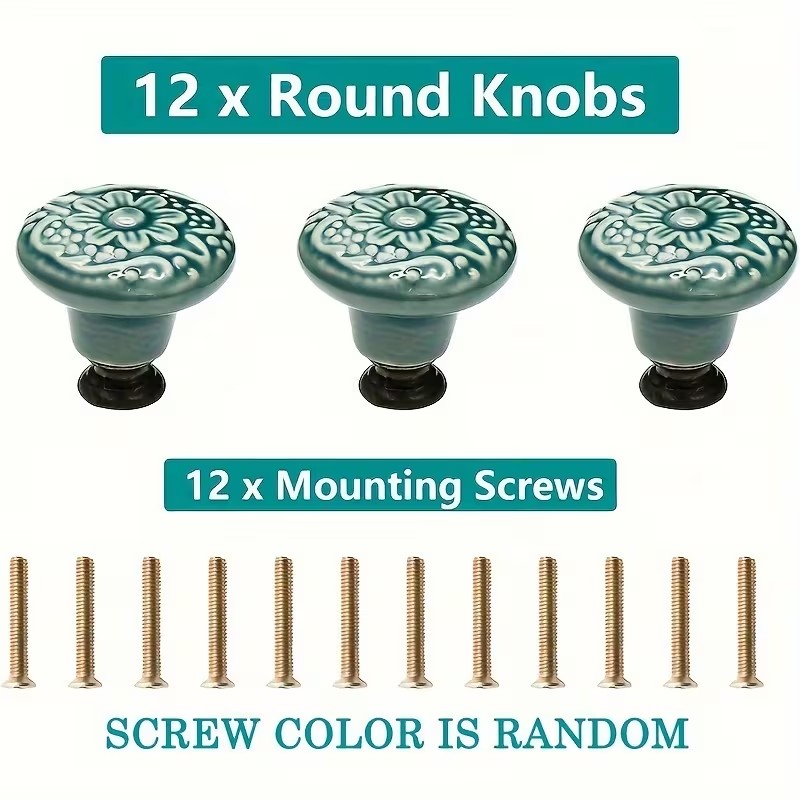 12 buah kenop kabinet keramik, - Furniture Home Hardware ulasan dan harga