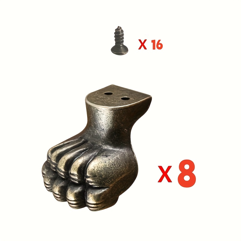 8pcs Kaki Antik Kuningan untuk - Furniture Hardware Antique ulasan dan harga