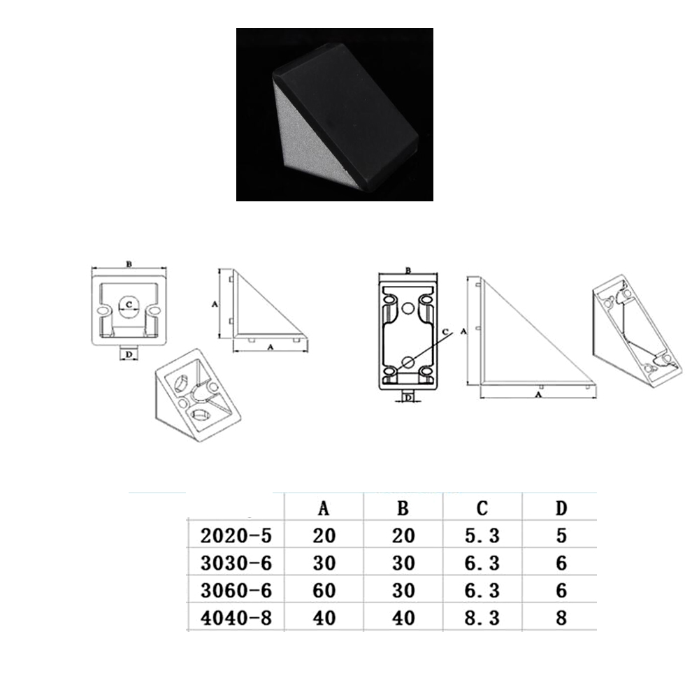10 Buah 2020 3030 4040 Braket  - Corner Bracket Angle ulasan dan harga