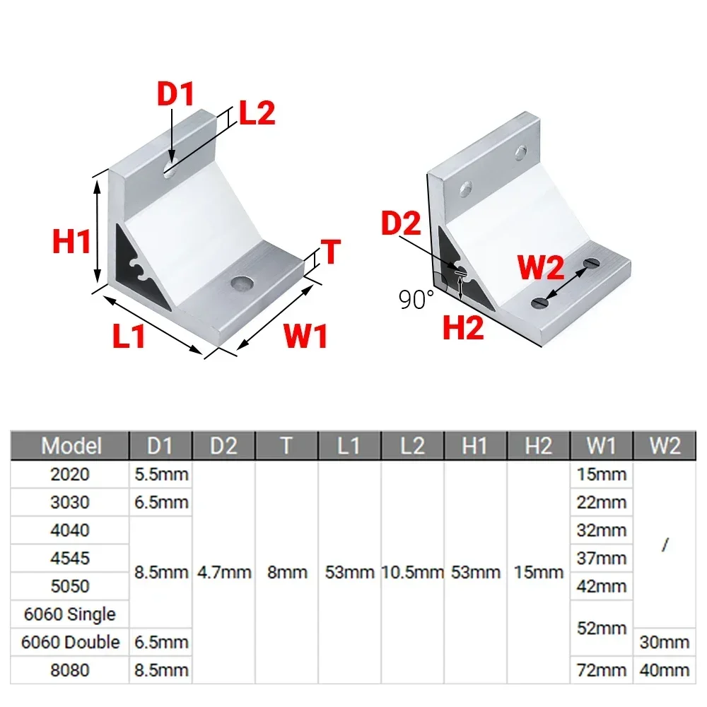 4 Buah Braket Sudut Sudut 90 D - Corner Bracket Angle ulasan dan harga