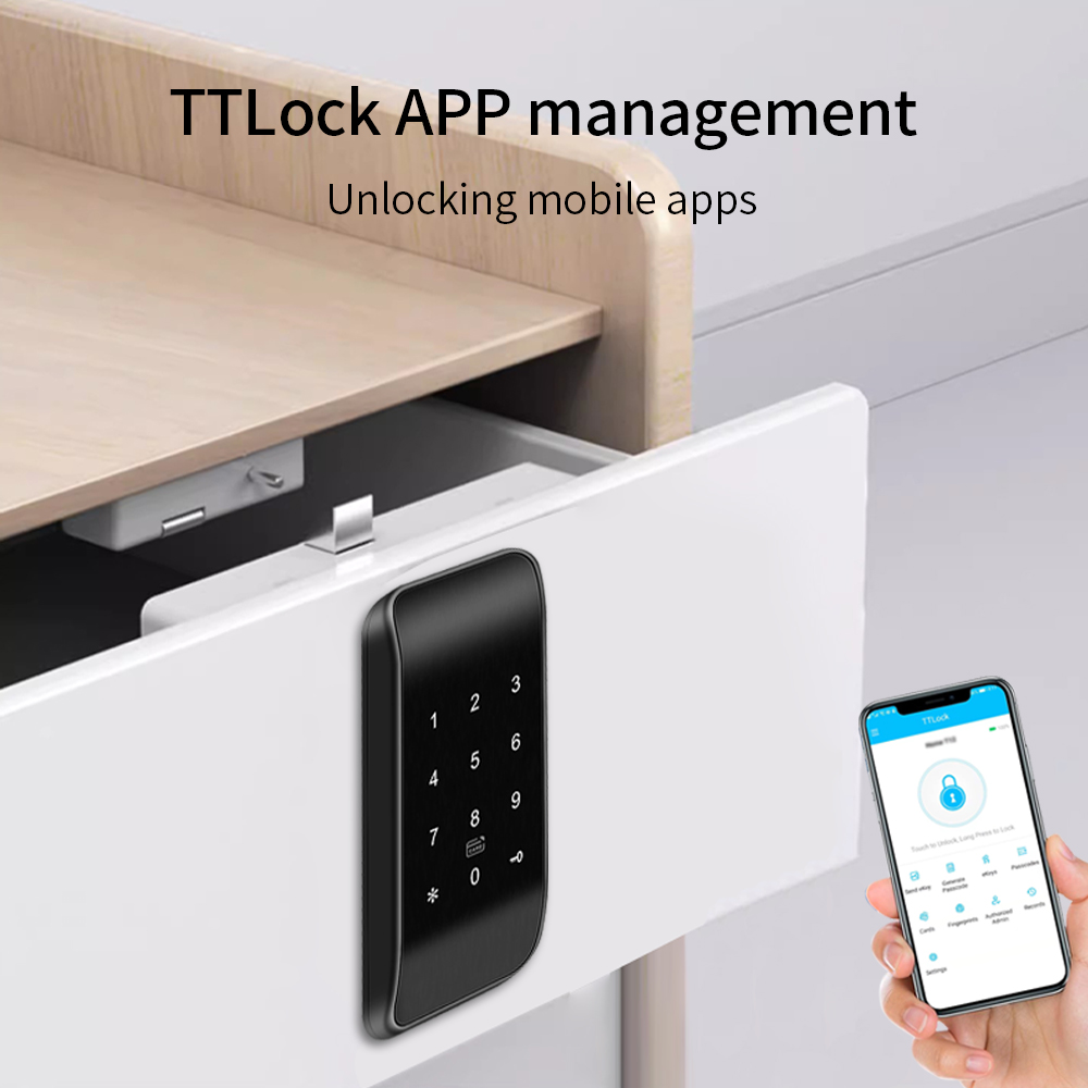 TTLOCK kunci laci sidik jari 1 - Furniture Home Hardware ulasan dan harga