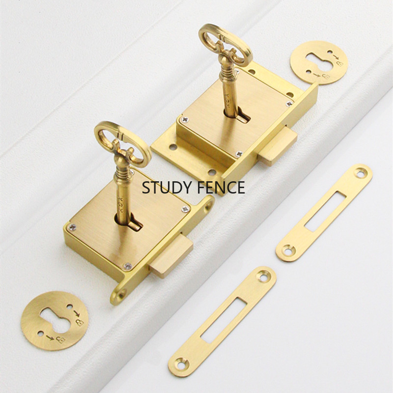 1 Buah Kunci Laci Logam Antik  - Furniture Hardware Brass ulasan dan harga