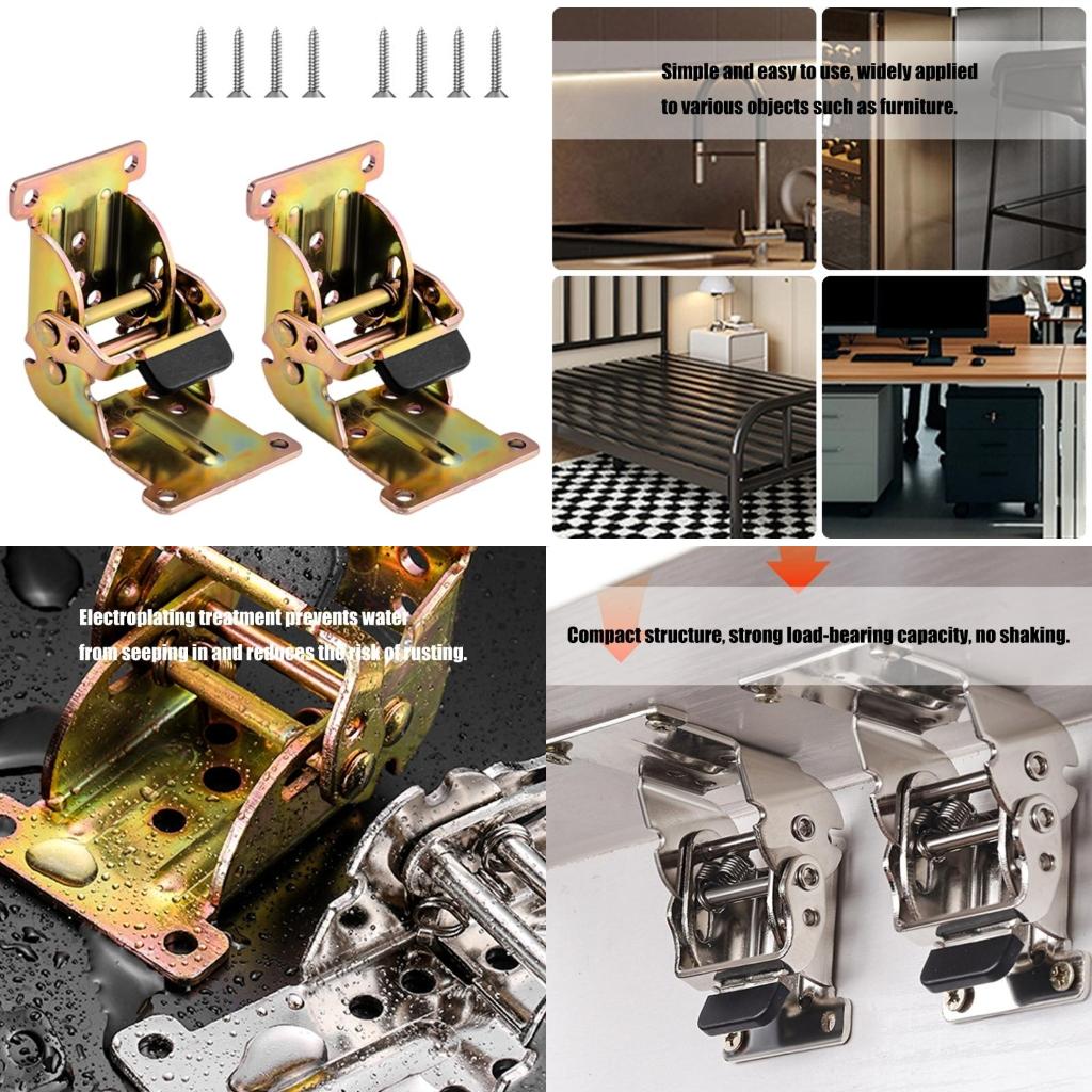 2 Buah Braket Meja Lipat Serba - Quality Furniture Hardware ulasan dan harga